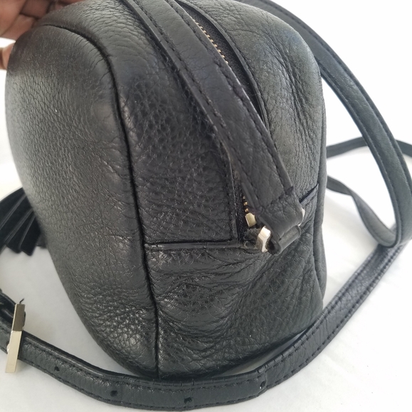 Kate Spade New York Black Pebble Leather Tassel Ca - Picture 15 of 16